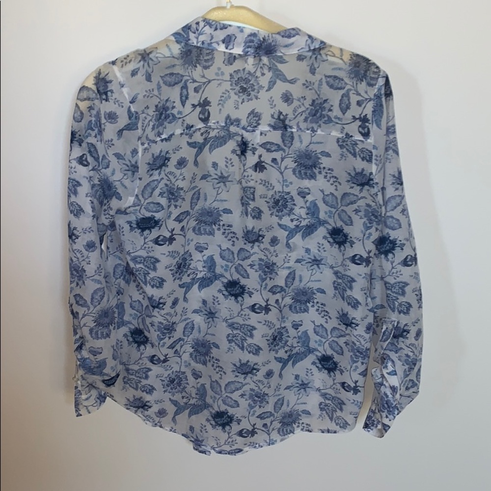 blue button down - Picture 2 of 4